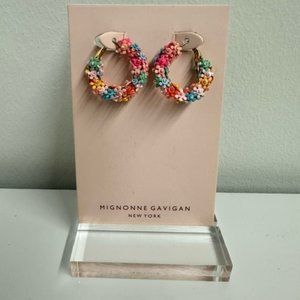 Mignonne Gavigan Amalfi Flower Hoop Earrings